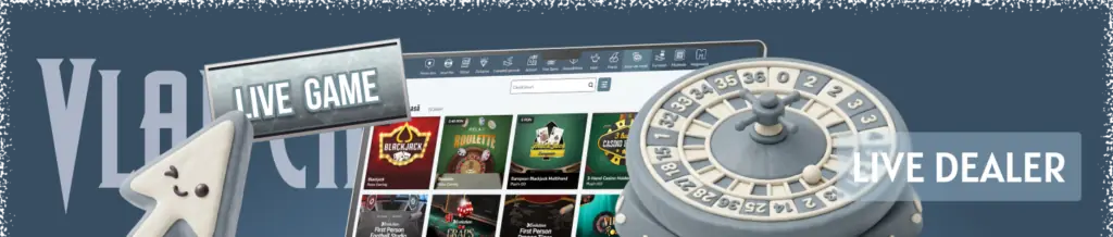 Live dealer tafels bij Vlad Casino